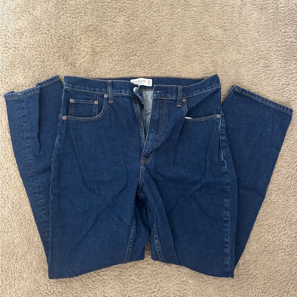 Abercrombie & Fitch Denim - Abercrombie & Fitch Women's Dark Blue Straight Jeans